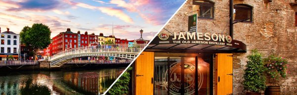 都柏林 Temple Bar avec visite de la distillerie Jameson inclus