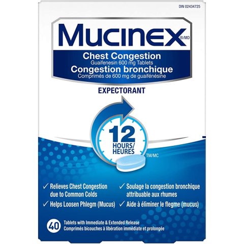 Mucinex 止咳化痰药40片