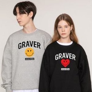 W Concept 笑脸潮牌Graver 超多新品 封面款情侣卫衣€51