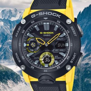 Casio G-Shock 机械解构风设计 多功能双显男表