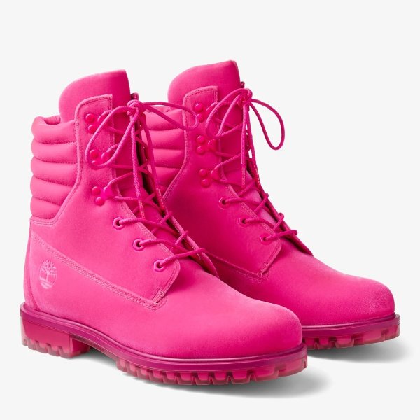 粉色8英寸靴子