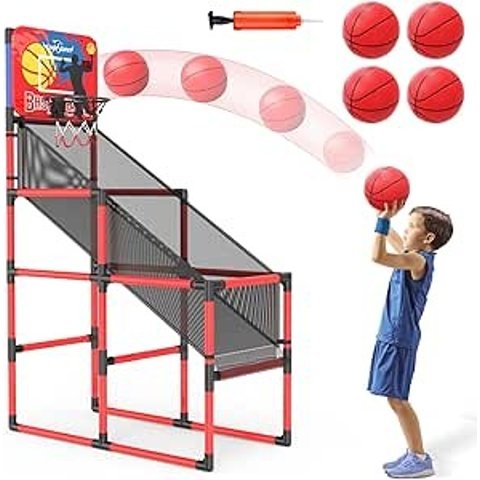 儿童室内投篮游戏机，配带 4 个球