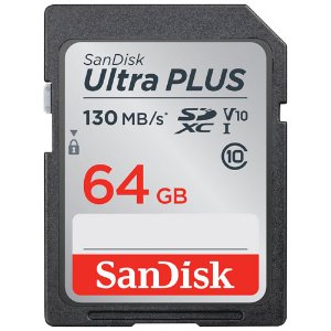 SanDisk Ultra Plus V10 64GB 130MB/s 内存卡