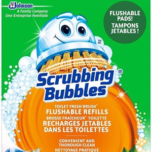 Scrubbing Bubbles 马桶清洁刷 12个替换装 用完可直接冲马桶