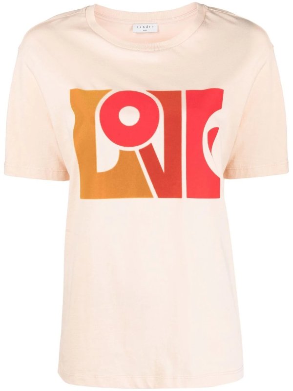 'Love'-print T-shirt