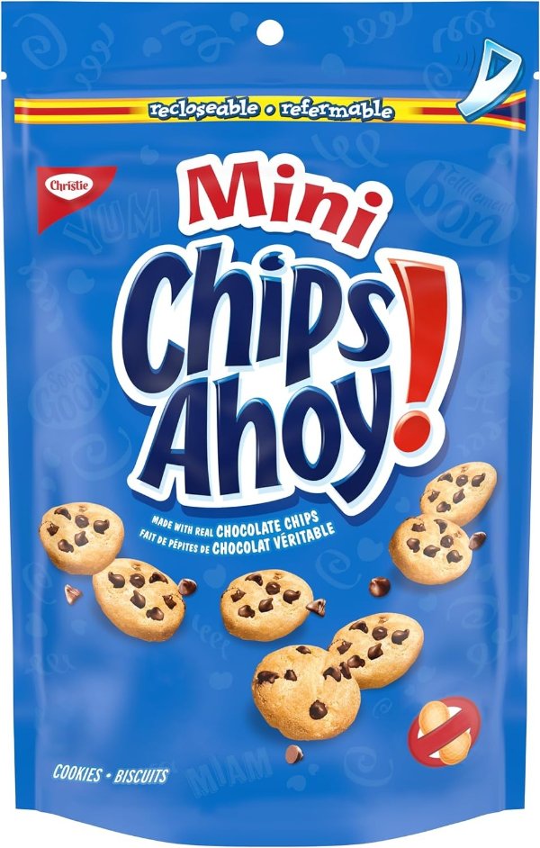 Chips Ahoy! 趣多多 迷你巧克力饼干 完美小零食 小编超爱吃