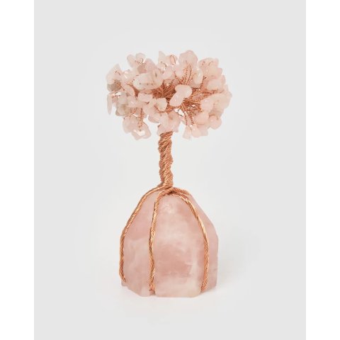 Rose 石英石水晶树