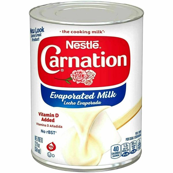 nestle carnation evaporated milk 12 oz per can ( pack of 4)