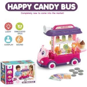白菜价：Kaibibi 冰淇淋车巴士玩具车 带灯光+声音 感恩节超好的礼物