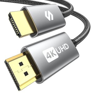 Silkland 显示器高速 HDMI 2.0 电缆 兼容 Samsung、PS5/4等