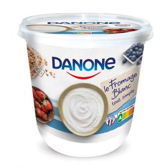Fromage blanc nature DANONE : le pot de 825g a Prix Carrefour