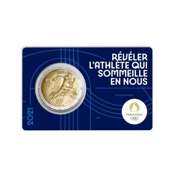 2024 巴黎奥运会2欧元纪念币 1