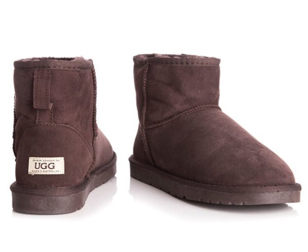 OZWEAR Connection Unisex Classic Mini Ugg Boot - Chocolate 雪地靴