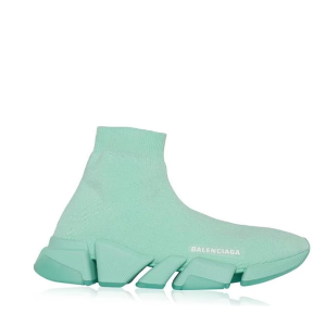 BalenciagaSpeed 2 Lite 薄荷绿袜子鞋