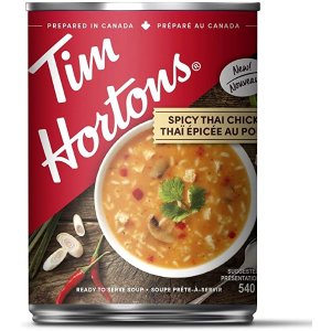 $10 收4罐Tim Hortons 泰式辣味鸡肉浓汤