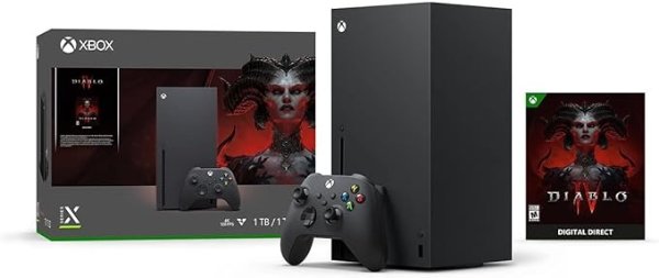 Xbox Series X 游戏主机 + Diablo IV 套装