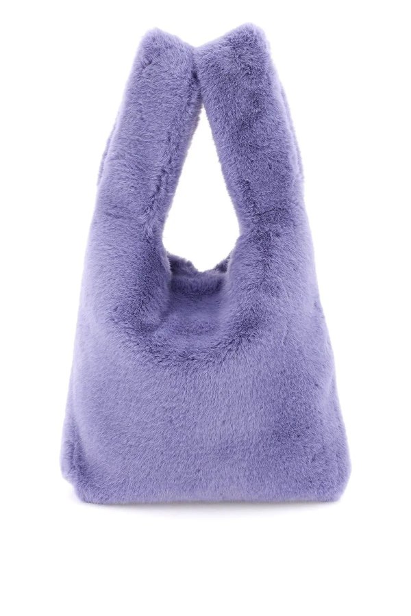 紫色毛毛手袋