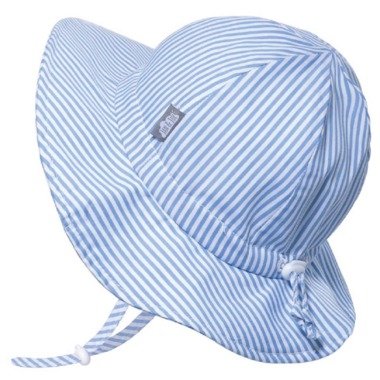 蓝色条纹遮阳帽