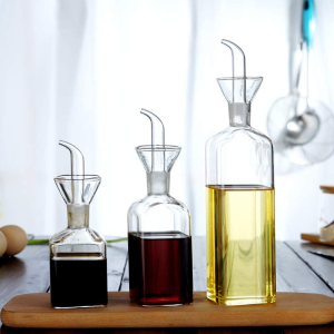Lanhope 玻璃油瓶 装灌方便 完美控量 玻璃极简 清洗方便