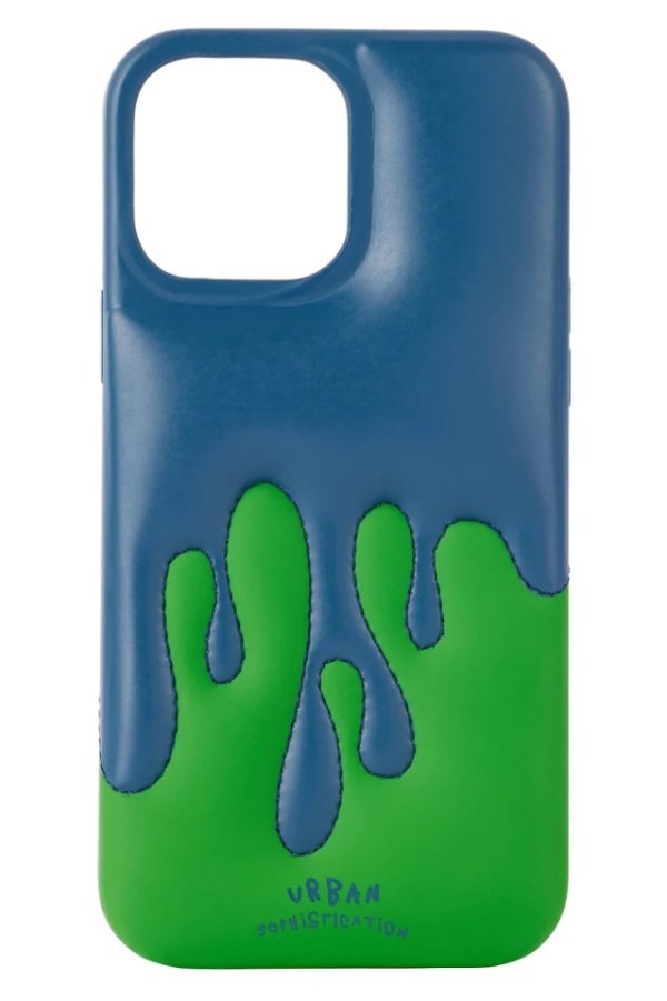 SSENSE Exclusive Blue & Green 'The Dripping Dough' iPhone 13 Pro Max 手机壳