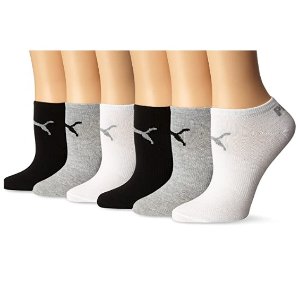 Puma 女士短袜 6件套黑白灰三色
