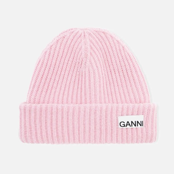 粉色针织帽