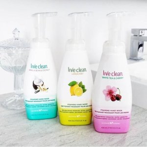 Live Clean 洗手液热卖 有机植物成分清洁滋润双手