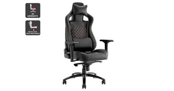 Subzero Quilted Premium Gaming Chair (Black) | Chairs |