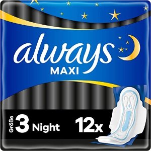 always平均仅€0.16/片夜用卫生巾 x 12片