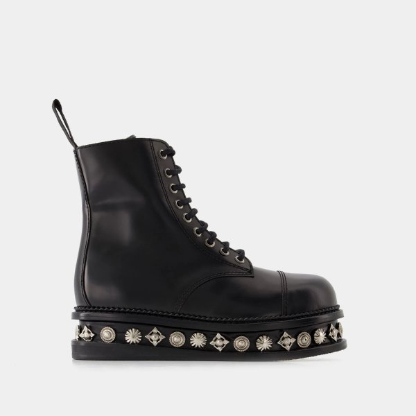 Aj1287 Boots - Toga Pulla - Leather - Black 厚底靴€390.00 超值好货