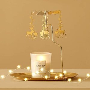 圣诞走马灯 梦幻旋转烛台 浓浓圣诞氛围 金银两色 超多造型