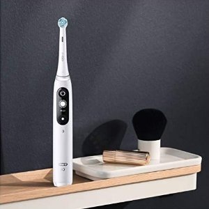 史低价：Oral-B iO 7 云感微磁电动牙刷2支装 5种智能清洁模式