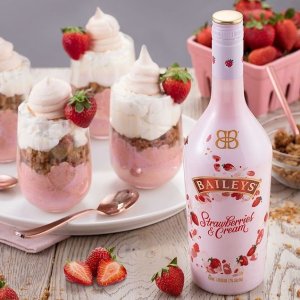 Baileys 百利甜草莓限定酒 爱尔兰奶油配制酒 浪漫粉红色