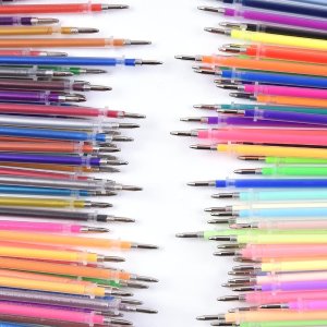 130色绘画笔记中性笔芯 荧光色、金属色 每支仅$0.13