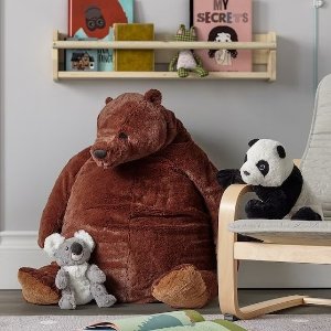 IKEA 宜家 毛绒玩具合集 超火憨憨Lazy熊上架$39收