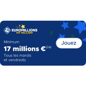 每周二和每周五开奖EuroMillions 乐透