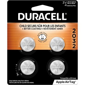 Duracell 金霸王 CR2032 3v 纽扣锂电池 4粒 兼容AirTag