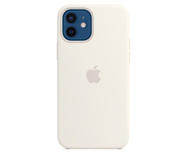 Silicone Case w/ MagSafe For iPhone 12 / 12 Pro - White