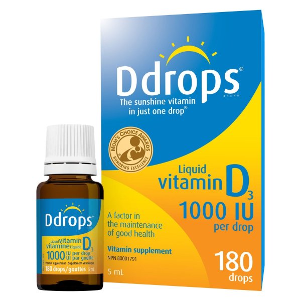 Ddrops Vitamin D3 滴剂1000 IU  
