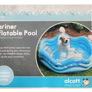 Alcott 狗狗戏水池 充气式泳池 4英尺直径 蓝色