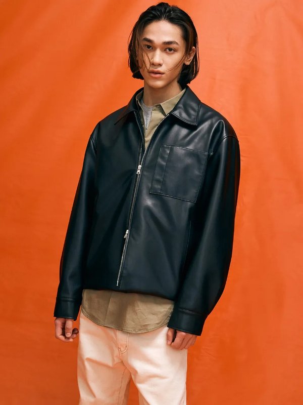 [Conscious] Eco Leather 夹克外套
