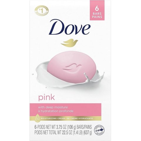 $7.88起(Shoppers$14.49)Dove 温和保湿香皂x6个 平均每个仅$1 家居必备 多款清香选