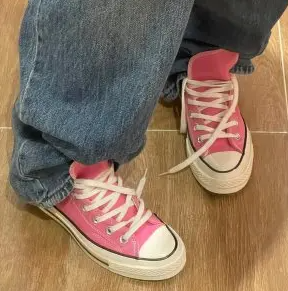 Chuck 70 粉色帆布鞋