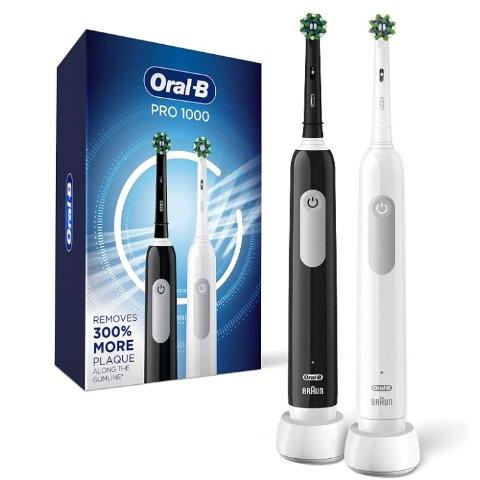 手慢无：Oral-B Pro 1000 电动牙刷2只装 多清洁300%牙菌斑