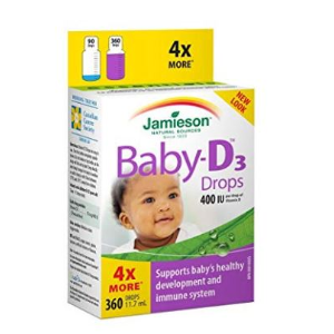 Jamieson Baby-D 婴儿维生素D3滴剂 400IU