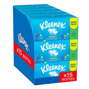 Kleenex舒洁 纸巾闪促15盒家庭装抽纸€24.24(Org€53.09)