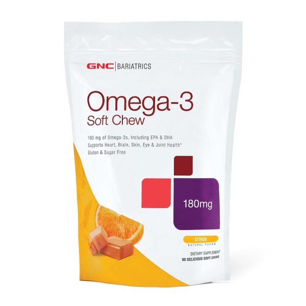 Omega-3 软糖 180 mg 90粒 橙子口味