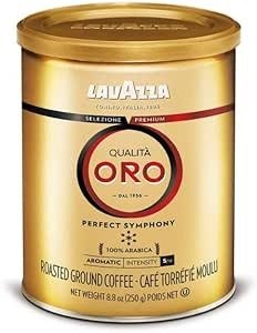 Qualita Oro Ground 中度烘焙咖啡 8.8 Oz (Pack of 6)