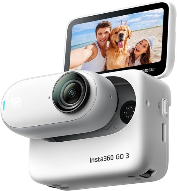 Insta360 GO 3 (64GB) – 运动相机，便携多功能，POV，可安装在任何地方，稳定，多功能动作吊舱，防水，适合旅行、运动、视频博客