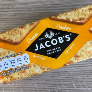 $1.99 凑单尝新Jacob's 英国经典奶油薄脆饼干 原味200g 香脆可口